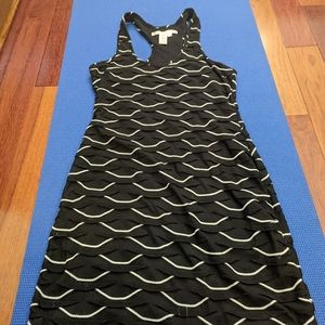 Max Studio black and white racer back dress